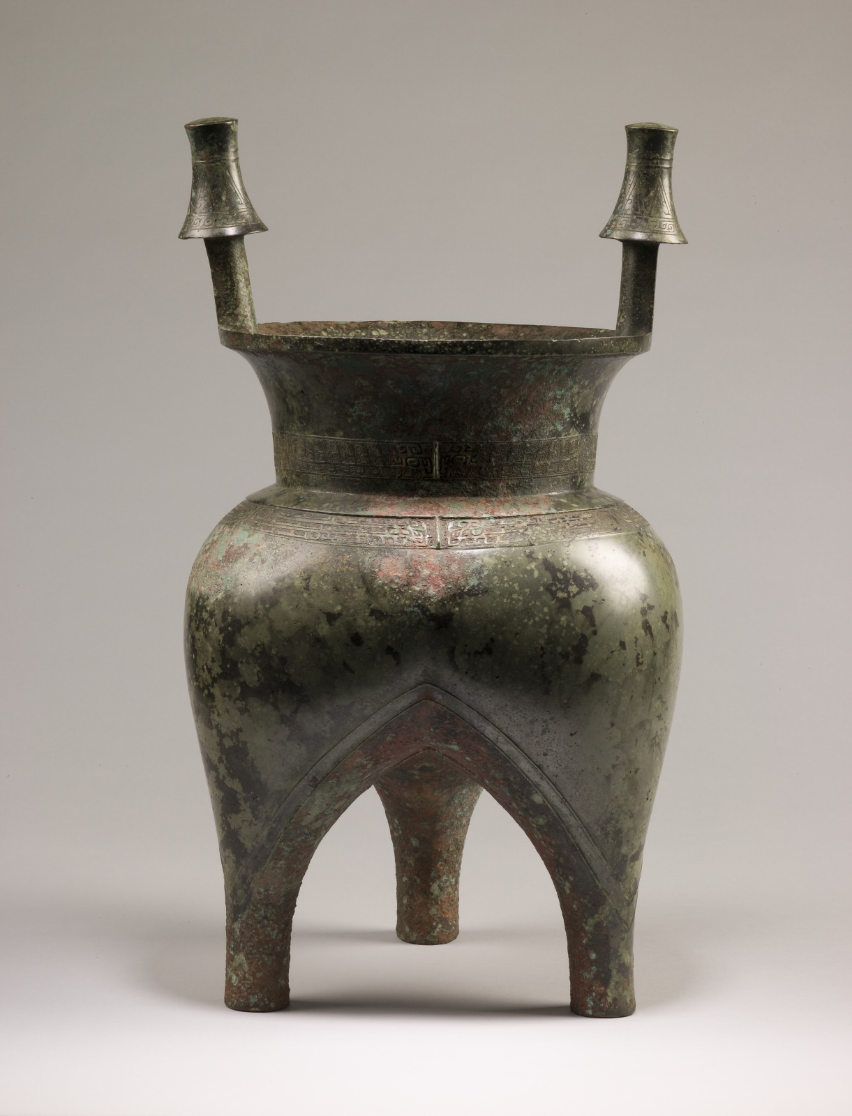 Wine Warmer (Jiao), China, Shang dynasty (ca. 1600–1046 BCE)